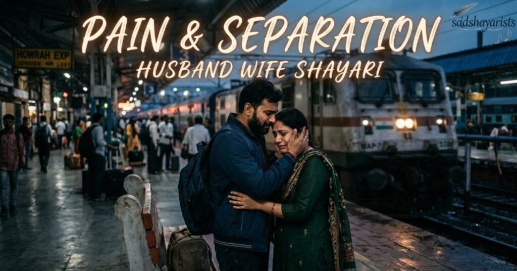 Pain & Separation Husband Wife Shayari
