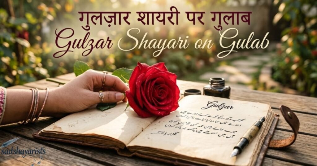 Gulzar Shayari on Gulab