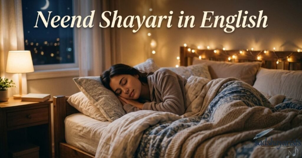 Neend Shayari in English