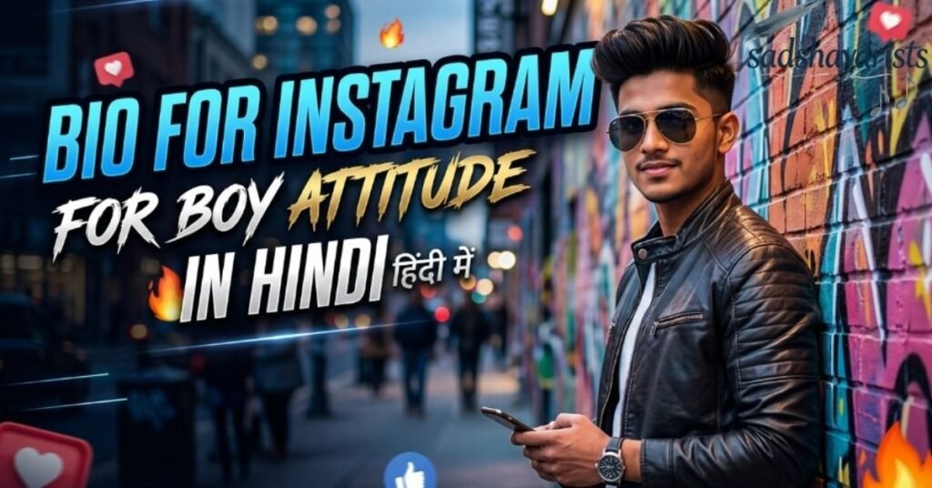 Bio For Instagram For Boy Attitude In Hindi