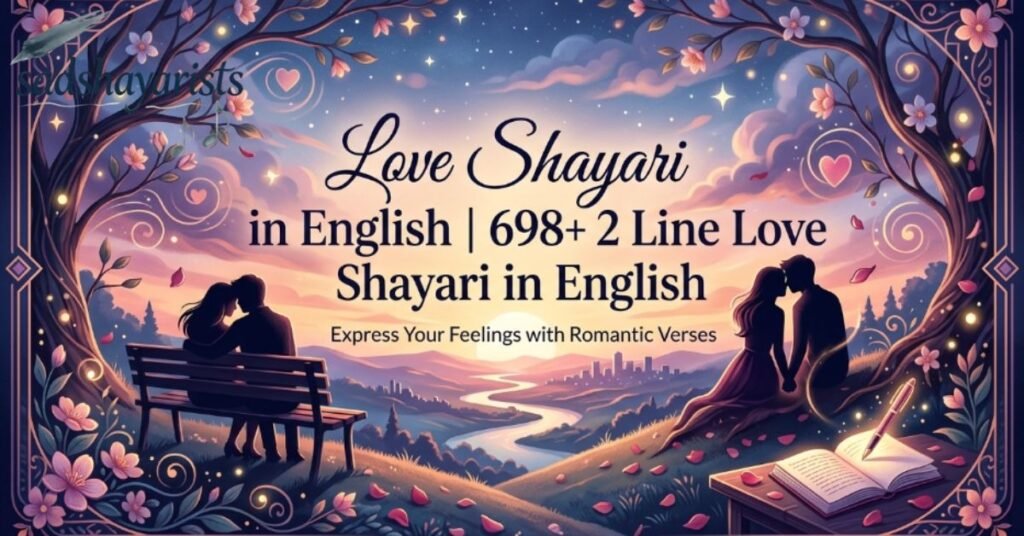 Love Shayari in English | 698+ 2 Line Love Shayari in English