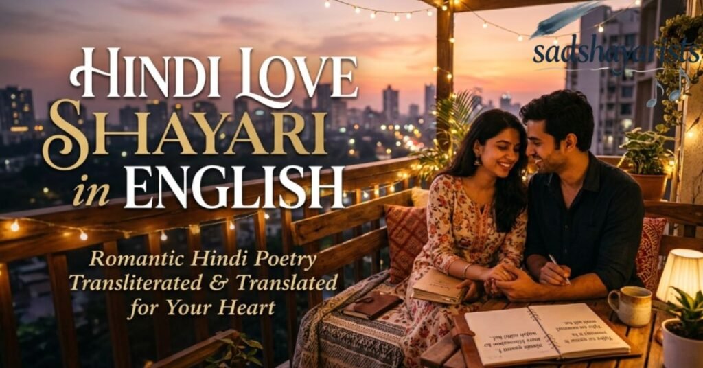 Hindi Love Shayari in English