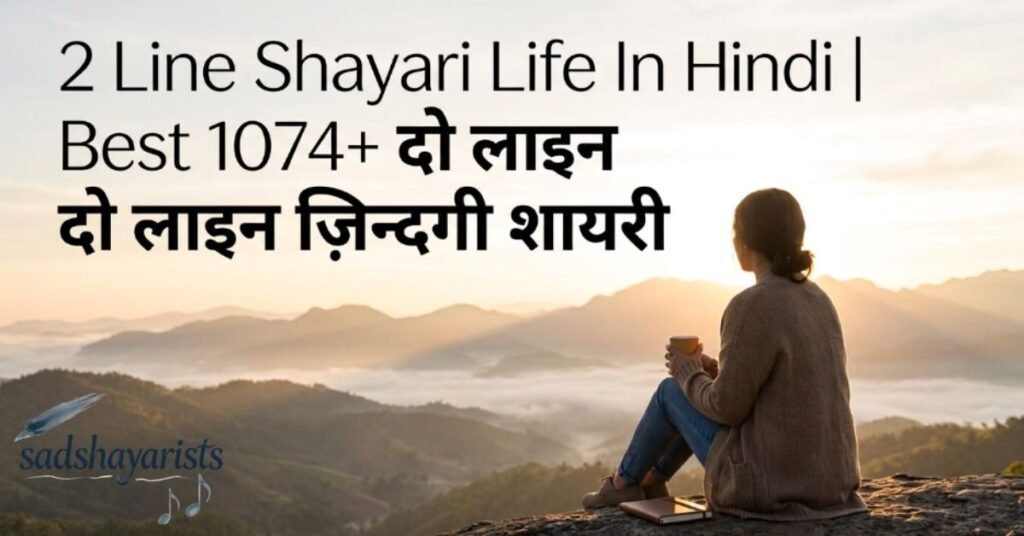 2 Line Shayari Life In Hindi | Best 1074+ दो लाइन ज़िन्दगी शायरी