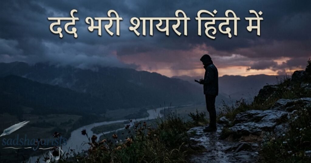 दर्द भरी शायरी हिंदी में