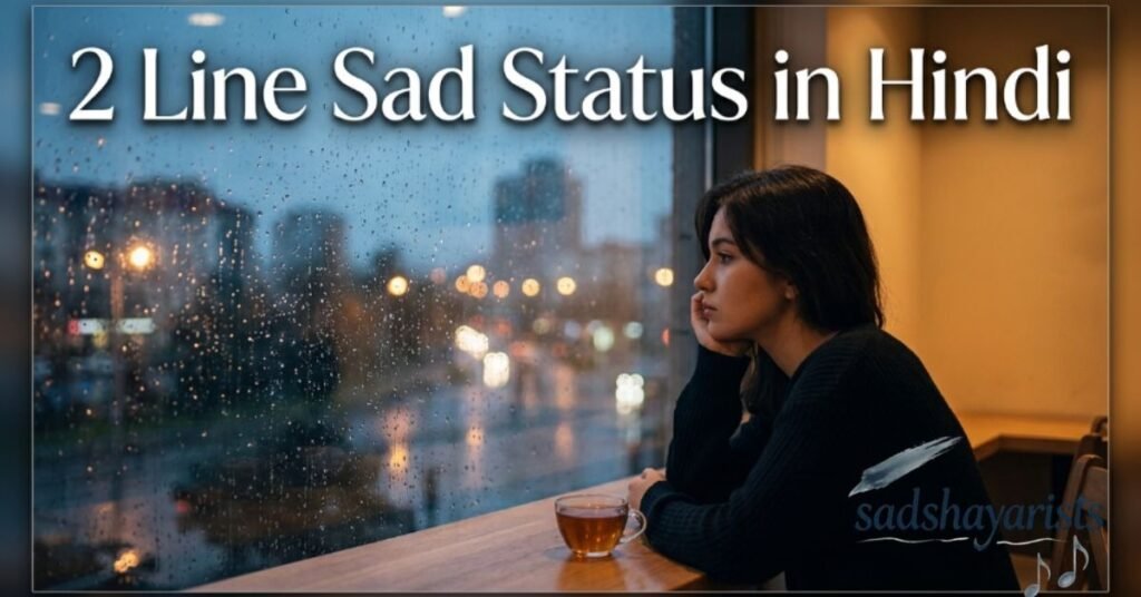 2 Line Sad Status in Hindi