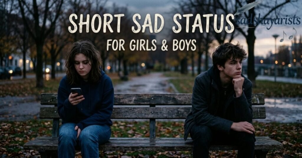 Short Sad Status for Girls & Boys