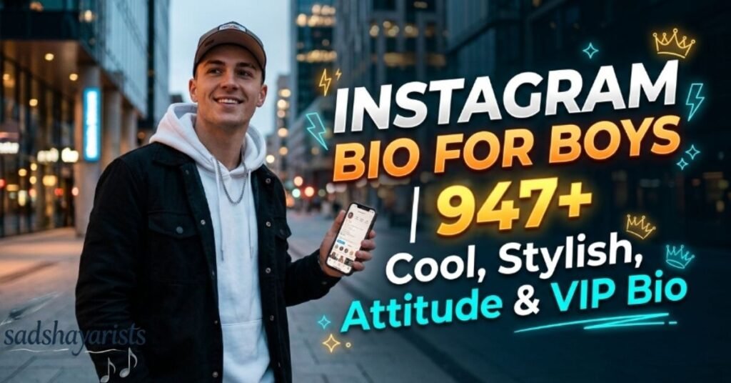 Instagram Bio For Boys | 947+ Cool, Stylish, Attitude & VIP Bio